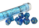 Shimmer Aqueous/Gold Lab Polyhedral 7-Die Set - CSX30079