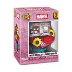 Funko Bitty Bouquet POP! Marvel - Miles Morales & Ghost Spider (Valentine) Figures (2-Pack)