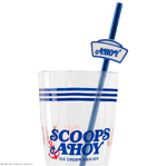 Stranger Things Milkshake Glass and Straw Scoops Ahoy - CR4284