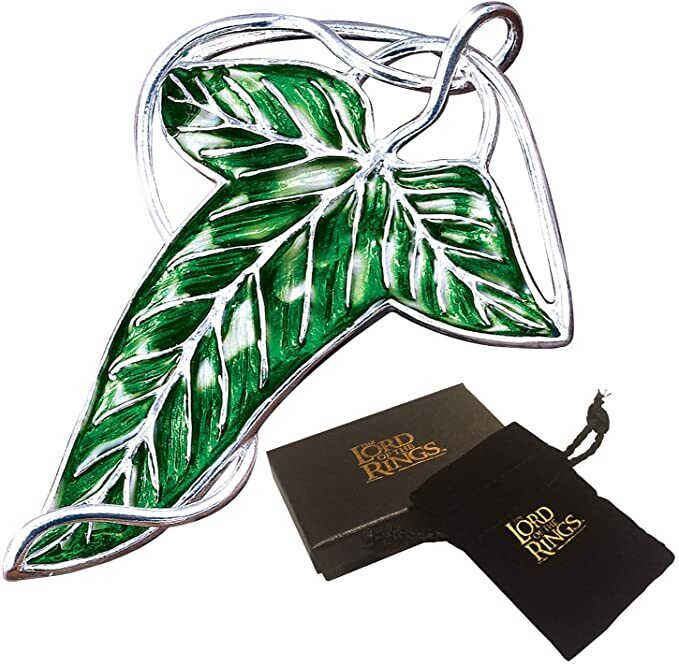 The Lord of the Rings Elven Leaf Brooch (Base metals and enamel) - NN9831