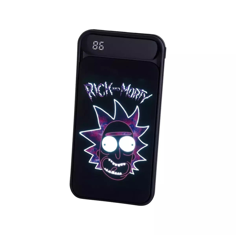 Rick & Morty 10000mAh Light Up Power Bank - 123621