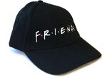 Friends Curved Bill Cap Logo Black - SGR-FRND-005