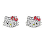 Hello Kitty Earrings Silver Plated - HK50170
