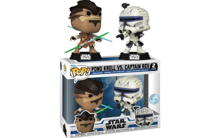 Funko POP! Star Wars: The Clone Wars - Pong Krell vs Captain Rex 2-Pack Figures (Exclusive)