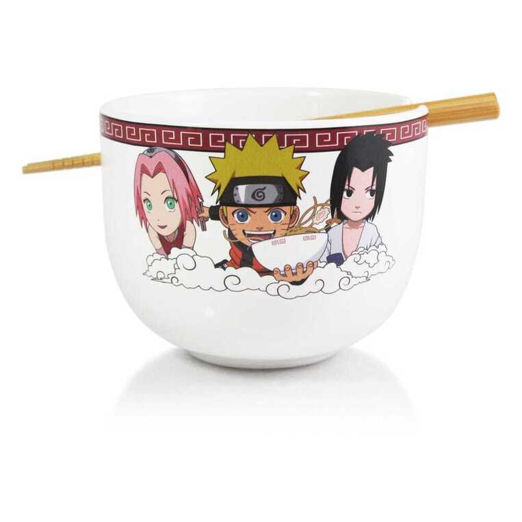 Naruto Shippuden Ramen Bowl with Chopsticks Team Seven 414 ml - BWL-32564