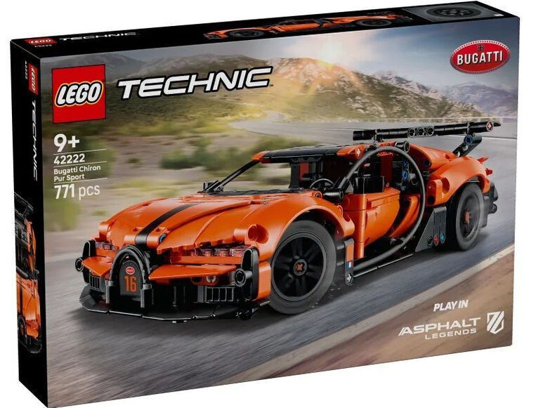 LEGO Technic Bugatti Chiron Pur Sport Hypercar - 42222