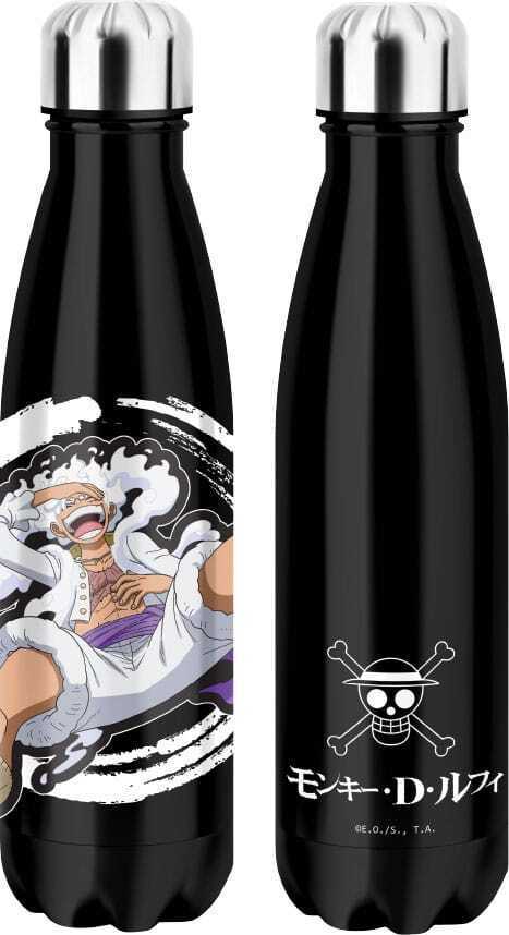 One Piece Thermo Water Bottle Luffy Gear 5 Black - HTEX-OP-2785SSB