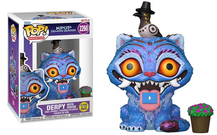 Funko POP! K-Pop Demon Hunters - Derpy with Sussie Figure #2260 (GITD)