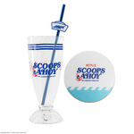 Stranger Things Milkshake Glass and Straw Scoops Ahoy - CR4284