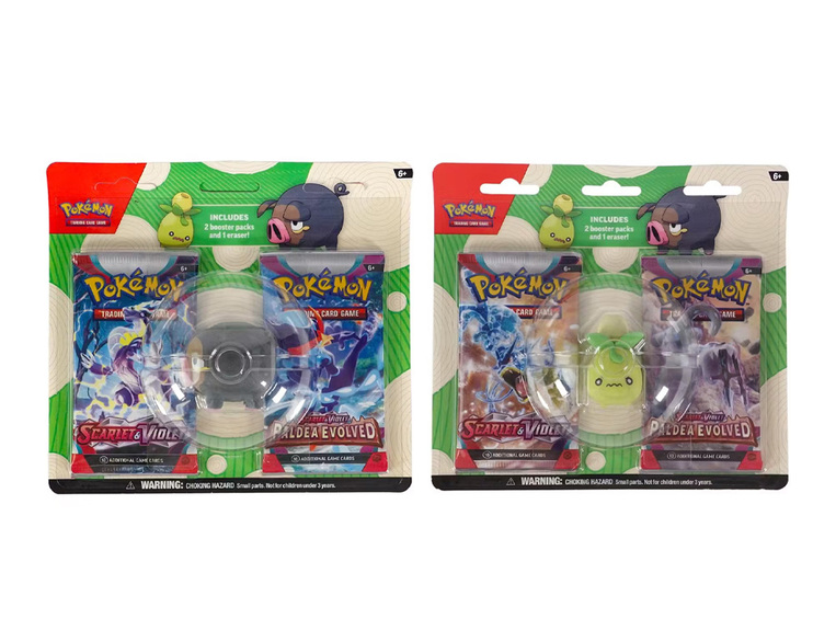 Pokemon Back to School Eraser Blister 2023 (2 Σχέδια)