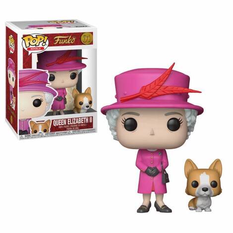 Funko POP! Royal Family - Queen Elizabeth II (with Corgis) Figure #1