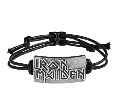 Iron Maiden Wrist Strap: Logo (Metal) - HRWL453