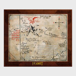 Lord of the Rings (The Hobbit) Thorin Oakenshield Map (wooden) - NN2147