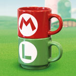 Super Mario - Mario & Luigi Initials Stackable Ceramic Mug 2-Pack - GP86738