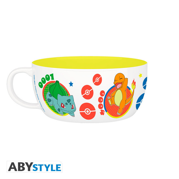 Pokemon Breakfast Set Mug + Bowl Pikachu & Kanto Starters - ABYTAB120