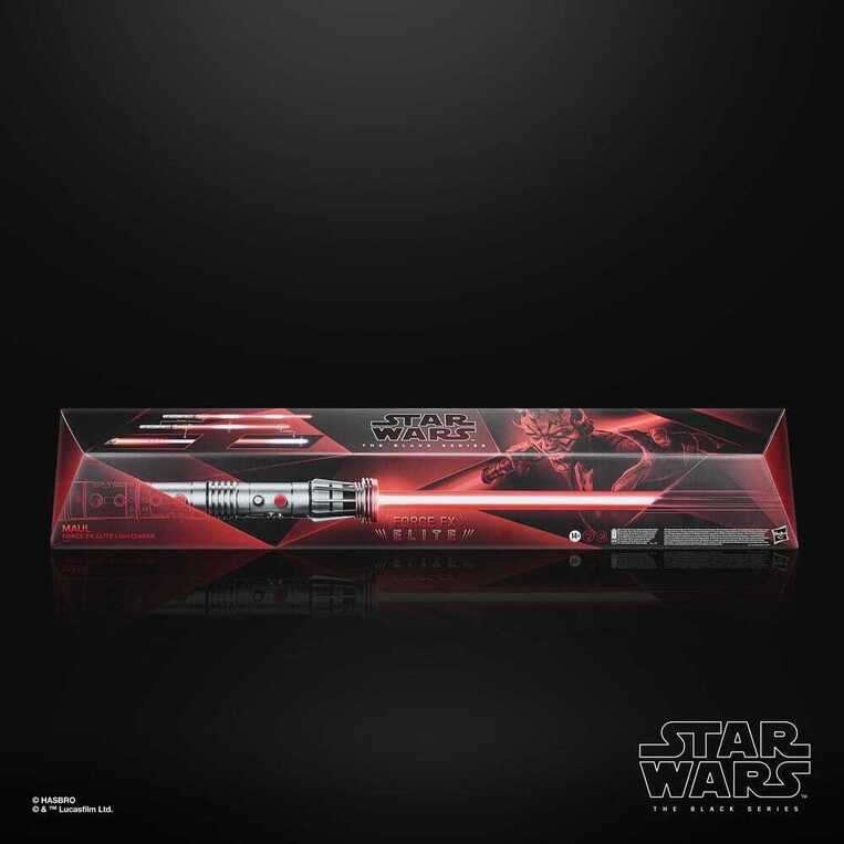 Star Wars: Maul - Shadow Lord Black Series Replica Force FX Elite Lightsaber Maul - G2551