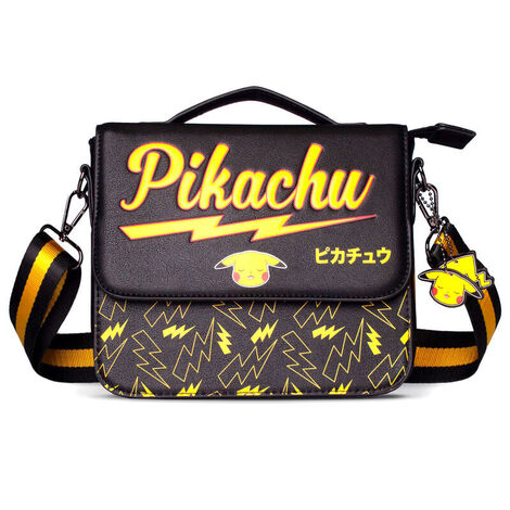 Pokemon PU Leather Messenger Bag Pikachu (black/yellow) - MB811534POK