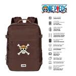 One Piece Brown Mercury Backpack One Piece Skull - KMN07788