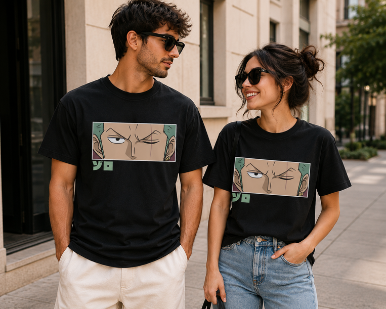 One Piece Roronoa Zoro Eyes Adult T-shirt - 7083B- M