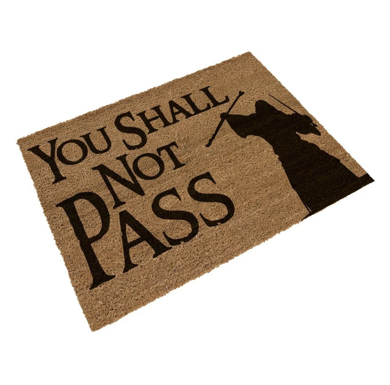The Lord of the Rings You Shall Not Pass Doormat - SDTLTR25214