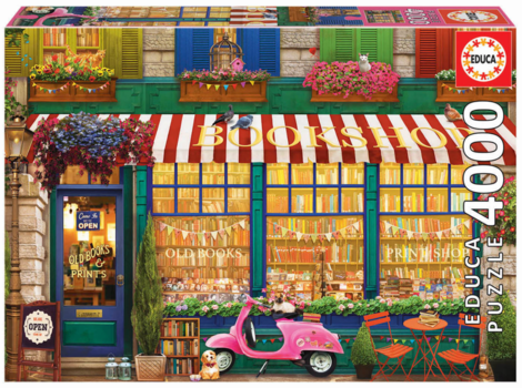 Educa Puzzle Vintage Bookshop 4000 pieces - 018.582