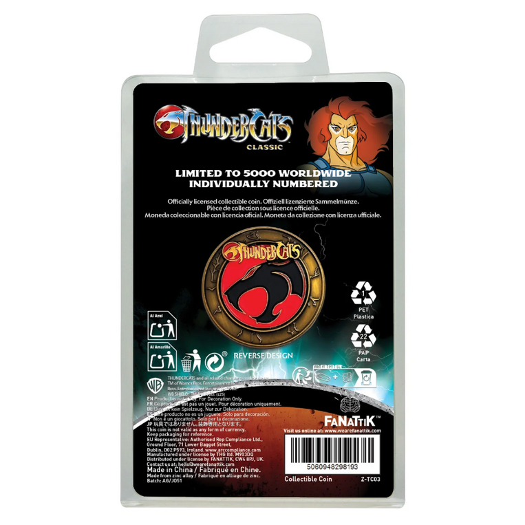 ThunderCats Collectable Coin Lion-O 40th Anniversary Limited Edition - Z-TC03
