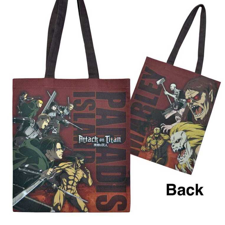 Attack on Titan Tote Bag Paradise Island vs Marley (multicolor) - POPB-PBTB07