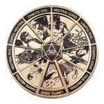Dungeons & Dragons: 50th Anniversary - Limited Edition Pin Badge - Alignment Spinner Antique Gold - HAS-DUN54