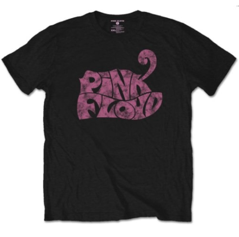 Pink Floyd Unisex T-Shirt: Swirl Logo (Black) - PFTEE53MB