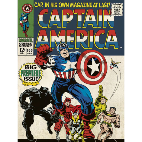 Marvel Captain America (Premier) Canvas Print 30 x 40cm - DC92202