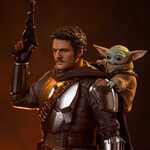 The Mandalorian & Grogu Art Scale Statue 1/10 The Mandalorian and Grogu 25 cm - IS33665