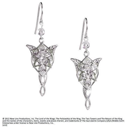 Lord of the Rings Arwens Evenstar Sterling Silver Earrings - NN2987