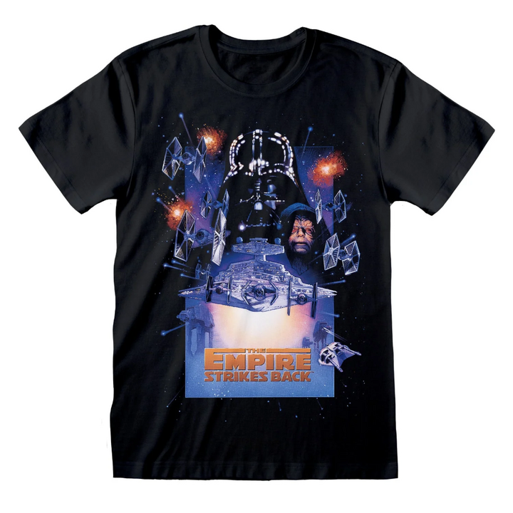 Star Wars 'The Empire Strikes Back' (Black) T-Shirt - SWC08635TSB