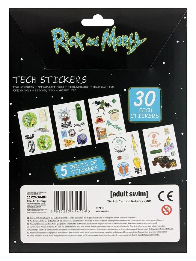 Rick and Morty – Portal Tech Stickers - TS7410