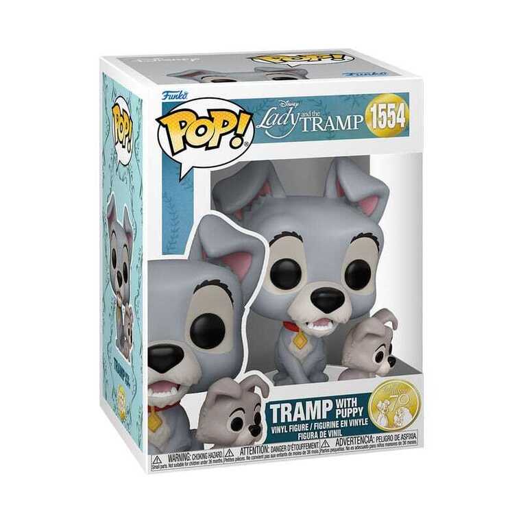 Funko Pop! Disney: Lady & The Tramp (70th Anniversary) - Tramp with Puppy #1554 Vinyl Figure