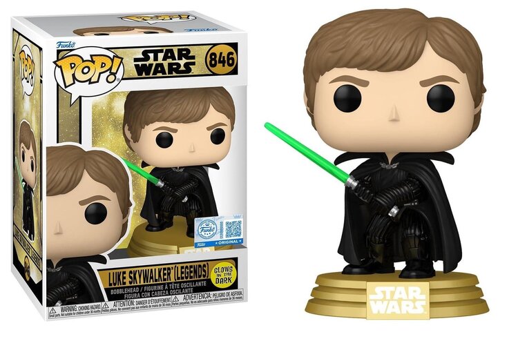 Funko POP! Star Wars: Legends - Luke Skywalker (GITD) #846 Figure