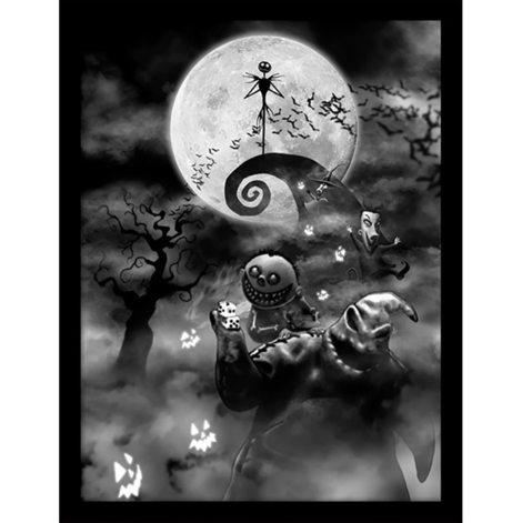 Nightmare Before Christmas (Oogie Boogie Trouble) Wooden Framed Print (30x40) - FP11923P