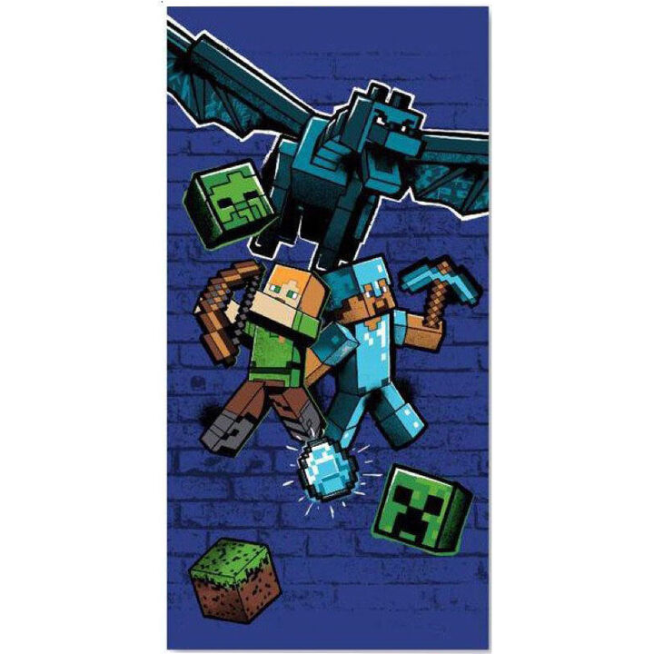 Minecraft Microfibre Beach Towel 140x70cm - AYM-006MAN-BT