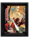 Marvel Comics Deadpool (Attack)  3D Lenticular Poster 10 x 8" Plastic - EPPL71181