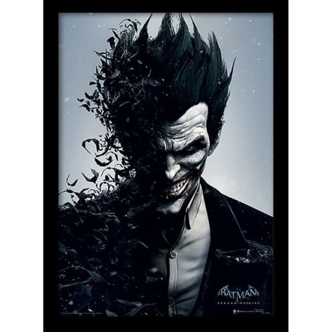 DC Comics Batman Arkham Origins (Joker) Wooden Framed Print (30x40) - FP11086P