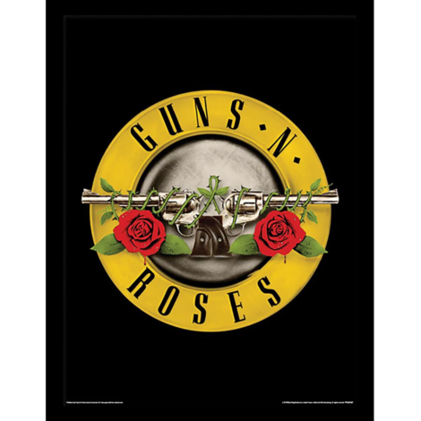 Guns n Roses (Bullet Logo) Wooden Print (Framed) 30 x 40cm - FP12474P