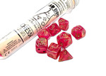 Shimmer Ignis/Gold Lab Polyhedral 7-Die Set - CSX30076
