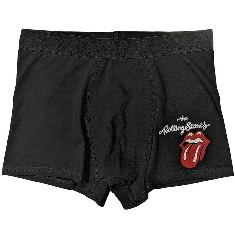 The Rolling Stones Unisex Boxers: Classic Tongue (Black) - RSBX03MB
