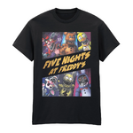 Five Nights At Freddy's 'Withered Group' (Black) T-Shirt - FNF07376TSB- L