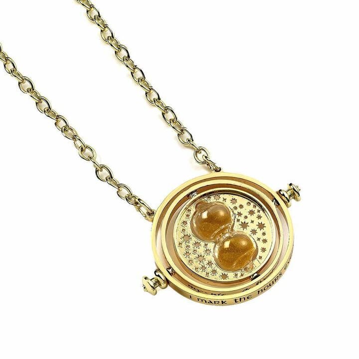 Harry Potter Spinning Time Turner Necklace 30mm (gold plated) - EWN0097