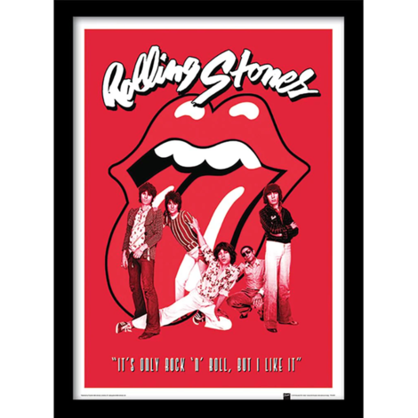 The Rolling Stones - It's Only Rock N Roll 30 x 40cm Collector Print (Wooden Framed) - FP11015P-PL