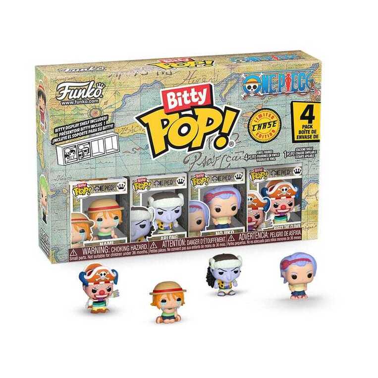 Funko Bitty POP! One Piece - Nami, Arlong, Nojiko & Chase Mystery 4-Pack Figures