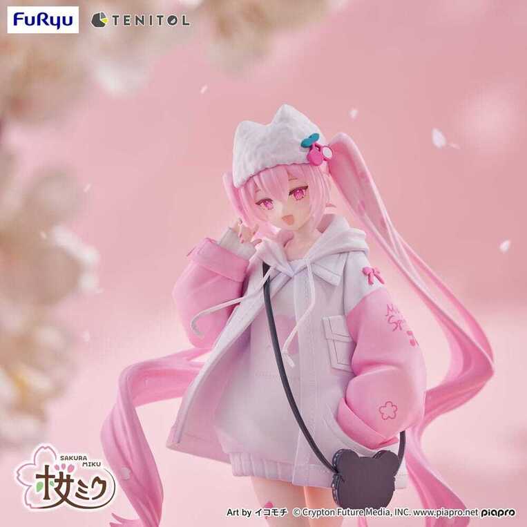 Hatsune Miku Tenitol PVC Statue Sakura Miku Cool style [petit] 19 cm - FRYU40747
