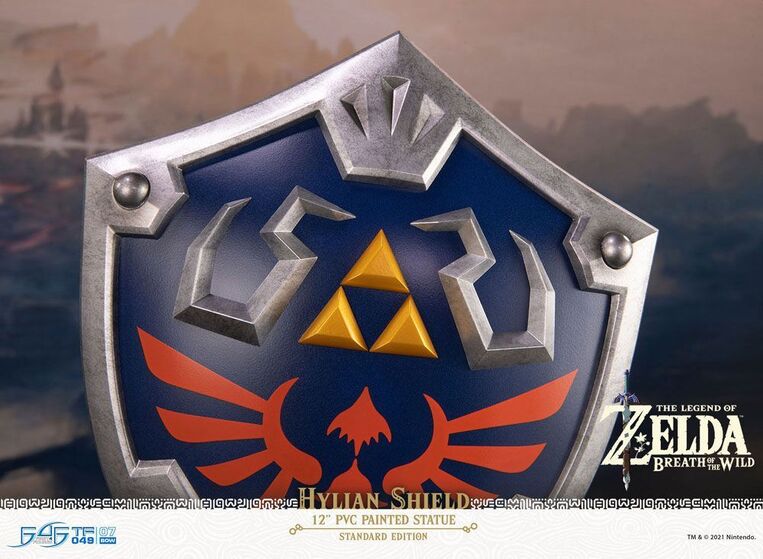 The Legend of Zelda Breath of the Wild PVC Statue Hylian Shield Standard Edition 29 cm - F4FBOTWHS