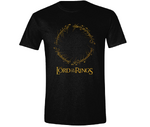 The Lords Of The Rings Logo Inscription Black T-Shirt - TS004LOTR- XXL